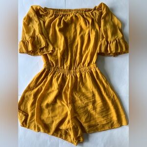 NWOT Yellow/Orange romper
